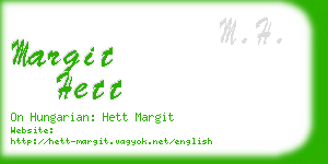 margit hett business card